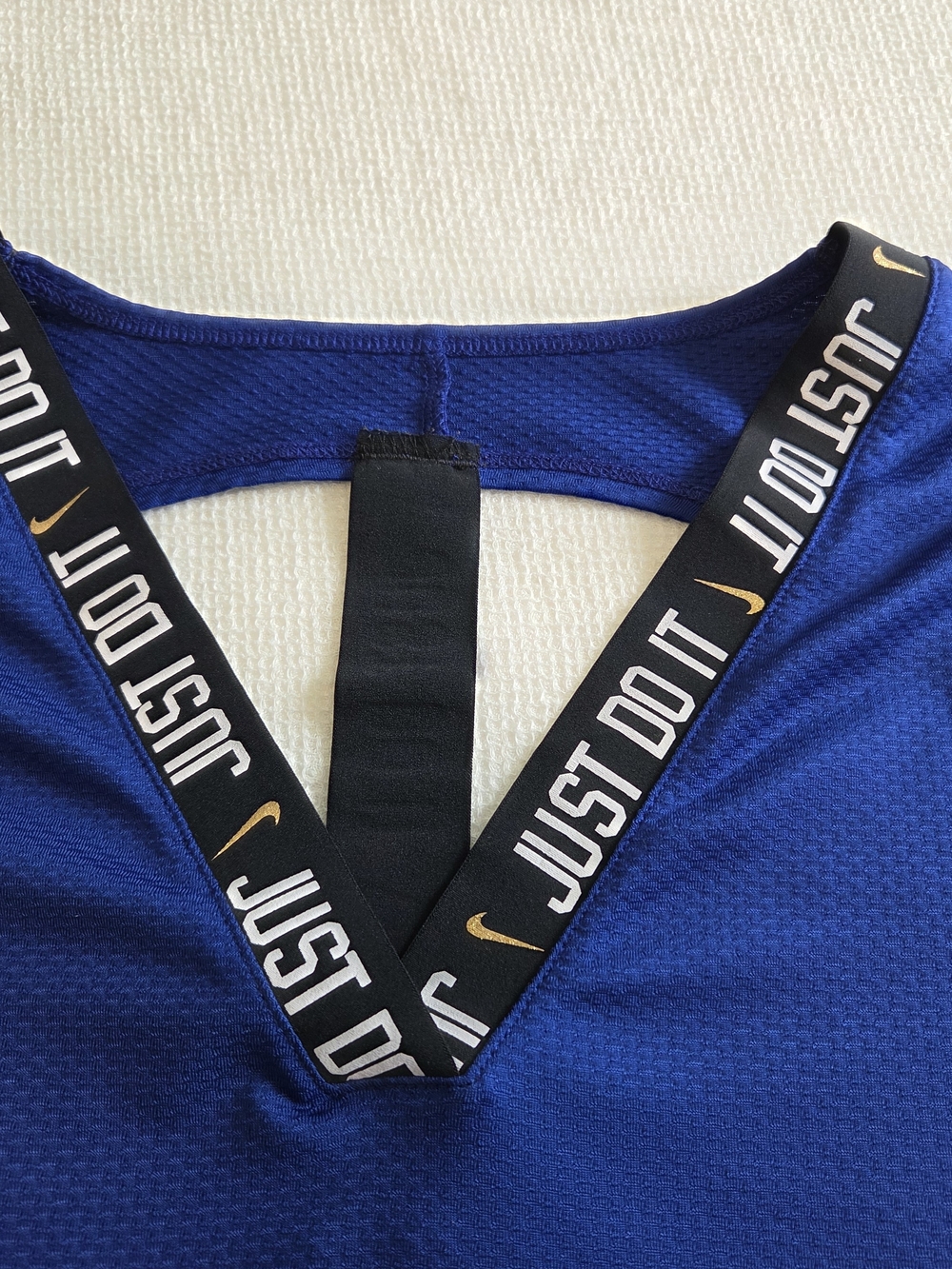 Women’s V-Neck Long Sleeve Top - Royal Blue - Picture 7 of 10